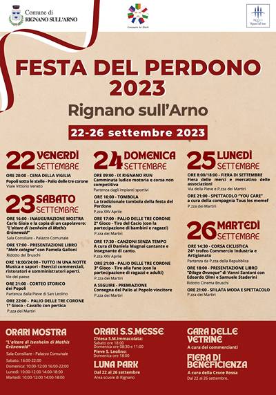 Festa del Perdono Rignano sull'Arno 2023