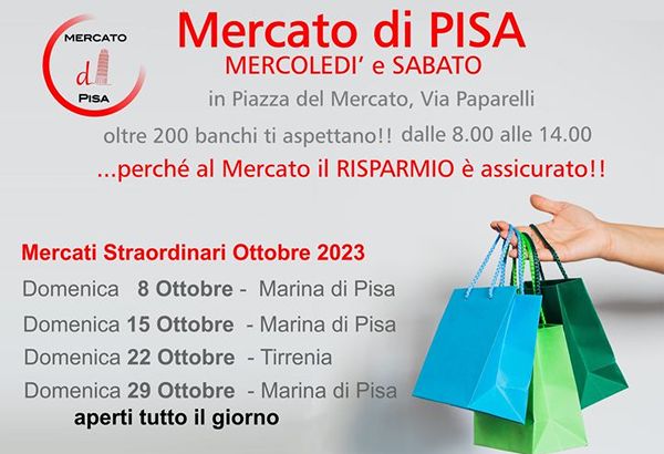 Mercato di Pisa Ottobre 2023