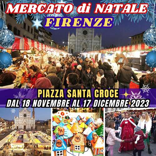 Mercato di Natale Firenze 2023 Piazza Santa Croce