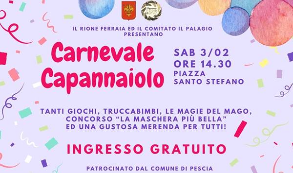 Carnevale Capannaiolo Pescia 2024