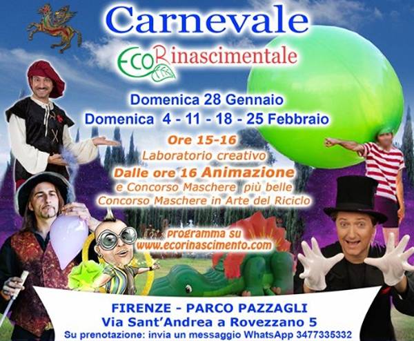 Carnevale Ecorinascimentale Firenze Parco Pazzagli