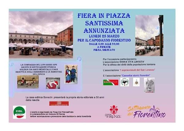 Fiera Firenze Piazza Santissima Annunziata 2024