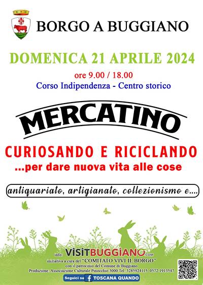 Mercatino Borgo a Buggiano Aprile 2024