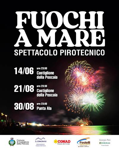 Fuochi a Mare Castiglione della Pescaia 2025