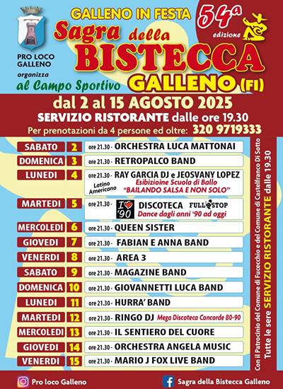 Sagra della Bistecca Galleno 2025