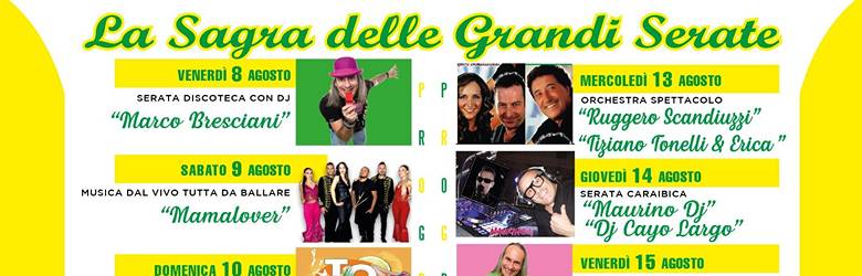 Sagre Versilia Ferragosto 2025