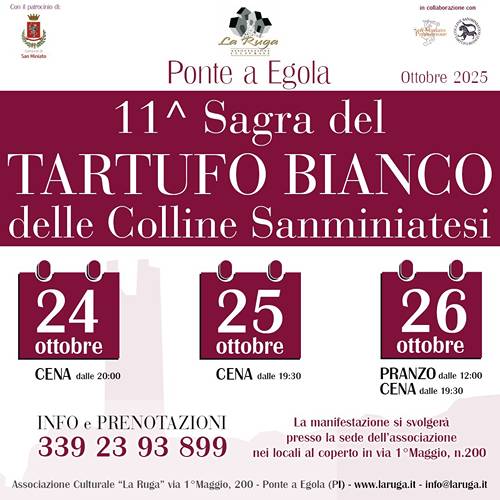 Sagra del Tartufo Bianco delle Colline Samminiatesi a Ponte a Egola 2025