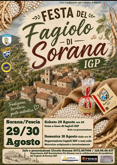 Festa del Fagiolo di Sorana IGP 2026 Pescia