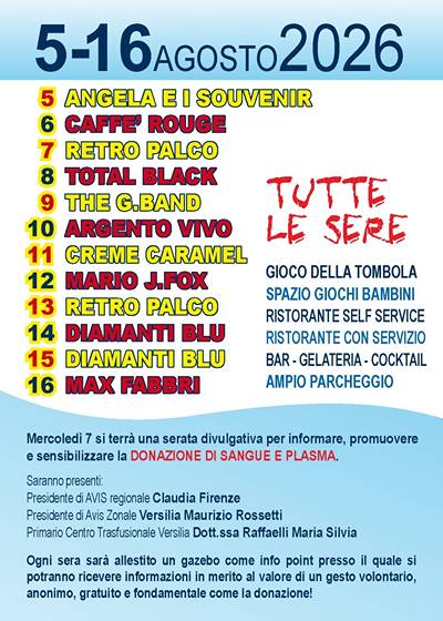 Feste Toscana Ferragosto 2026