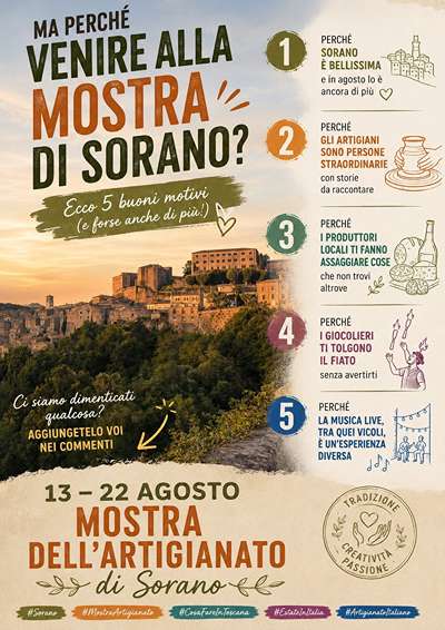 Mostra Mercato Artigianato Sorano 2026
