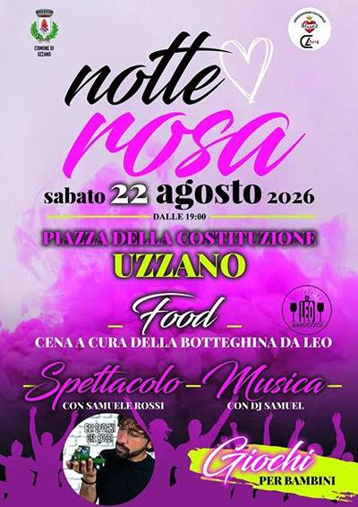 Notte Rosa ad Uzzano 2026