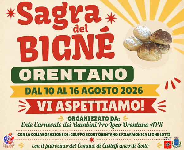 Sagra del Bignè a Orentano 2026