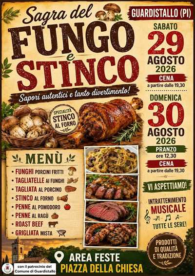 Sagra del Fungo e Stinco a Guardistallo 2026
