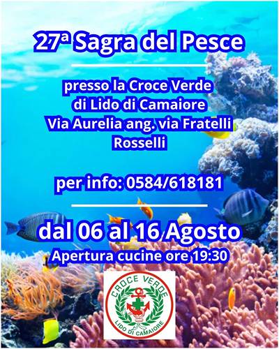 Sagra del Pesce a Lido di Camaiore 2026 festa in Versilia