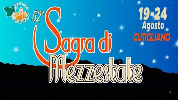 Sagra di Mezzestate a Cutigliano 2026