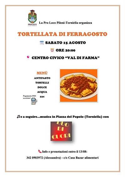 Tortellata di Ferragosto a Torniella 2026