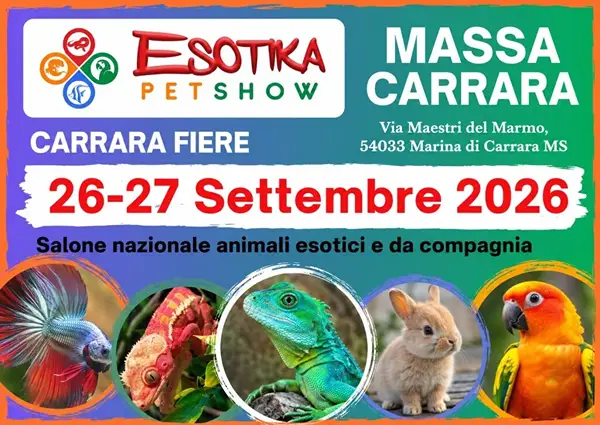 Esotika Pet Show a Carrara 2026