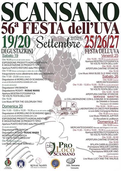 Festa dell'Uva Scansano 2026
