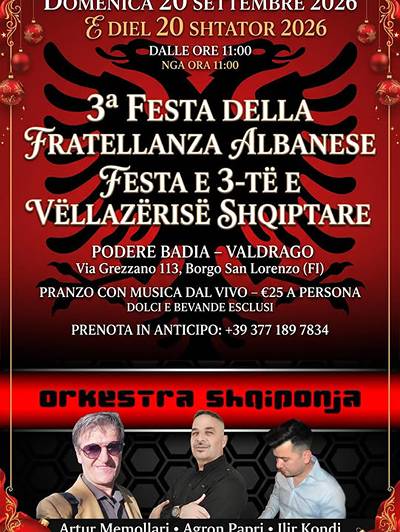 Festa della Fratellanza Albanese 2026