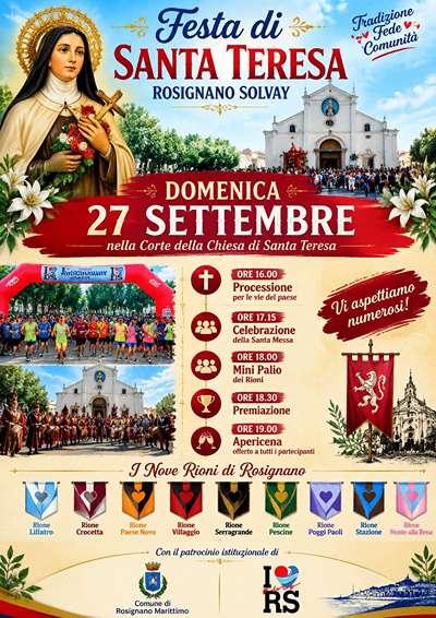 Festa Patronale di Santa Teresa a Rosignano Solvay 2026