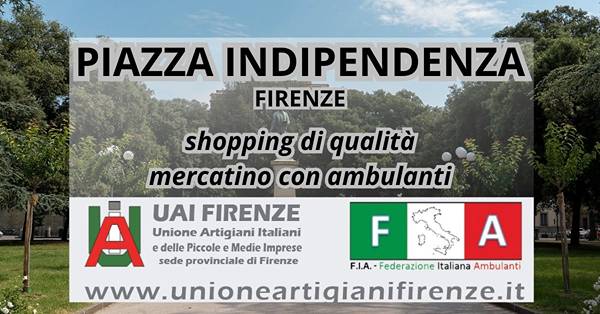 Mercatino a Firenze in Piazza Indipendenza