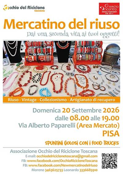 Mercatino del Riuso a Pisa Settembre 2026