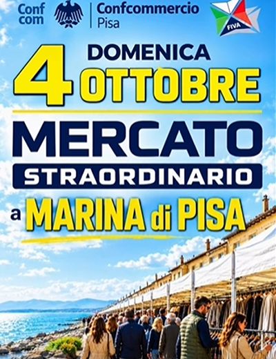 Mercato Straordinario Marina di Pisa Domenica 4 Ottobre 2026