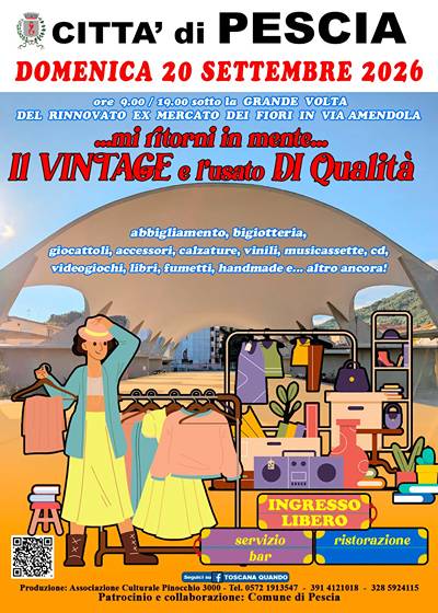 Mercato Vintage a Pescia Settembre 2026