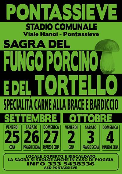 Sagra del Fungo Porcino e del Tortello a Pontassieve 2026