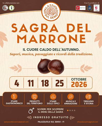 Sagra del Marrone a Palazzuolo sul Senio 2026