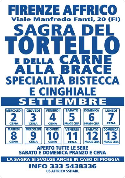 Sagra del Tortello e della Carne alla Brace a Firenze Affrico 2026