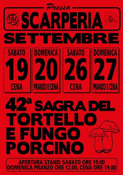 Sagra del Tortello Fungo Porcino Scarperia 2026