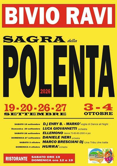 Sagra della Polenta al Bivio di Ravi 2026