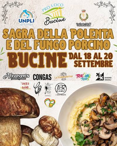 Sagra della Polenta e del Porcino a Bucine 2026