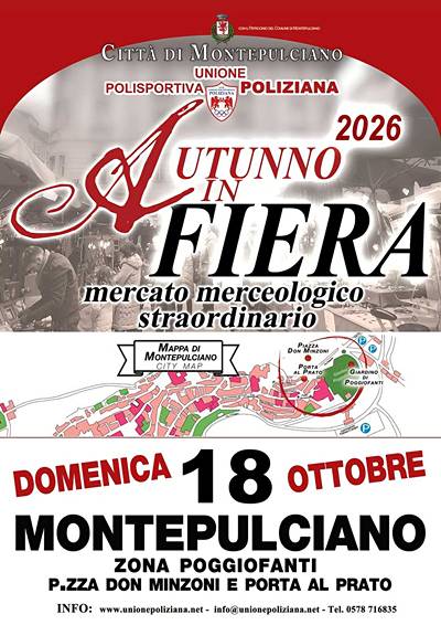 Autunno in Fiera a Montepulciano 2026 Mercato