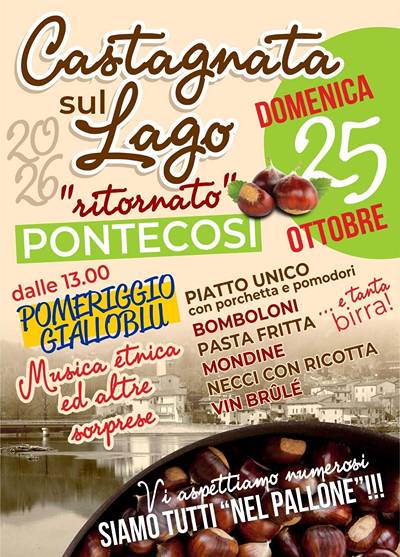 Castagnata al Lago di Pontecosi 2026