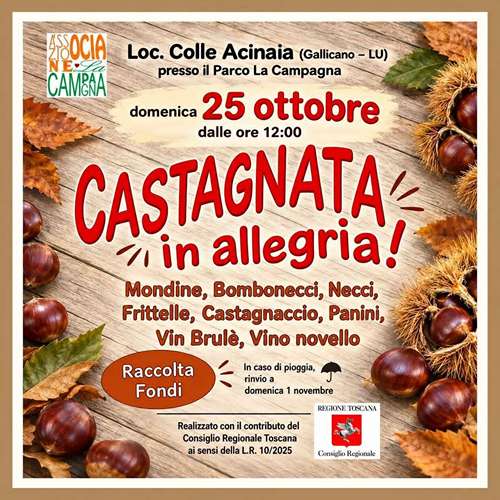 Castagnata in Allegria a Colle Acinaia 2026