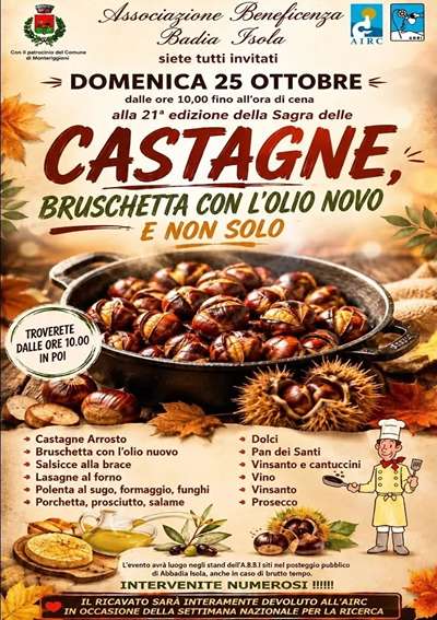 Castagne e Bruschetta con l'Olio Nuovo ad Abbadia Isola 2026