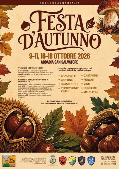 Festa d'Autunno ad Abbadia San Salvatore 2026