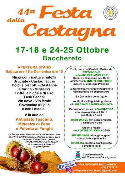 Festa della Castagna a Bacchereto 2026