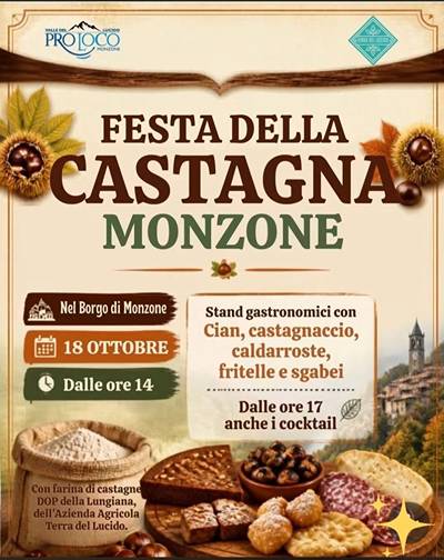 Festa della Castagna a Monzone 2026 Fivizzano
