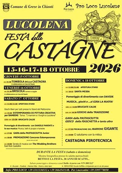 Festa delle Castagne a Lucolena 2026 Greve in Chianti