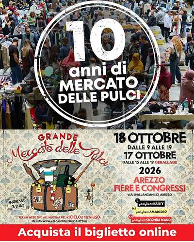 Grande Mercato delle Pulci ad Arezzo 2026