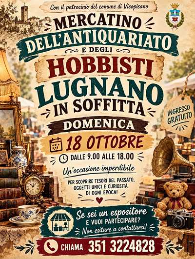 Mercatino Lugnano in Soffitta Ottobre 2026