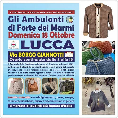 Mercato a Lucca Gli Ambulanti di Forte dei Marmi
