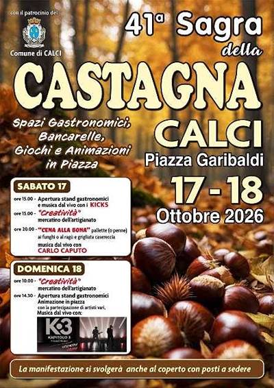 Sagra della Castagna a Calci 2026