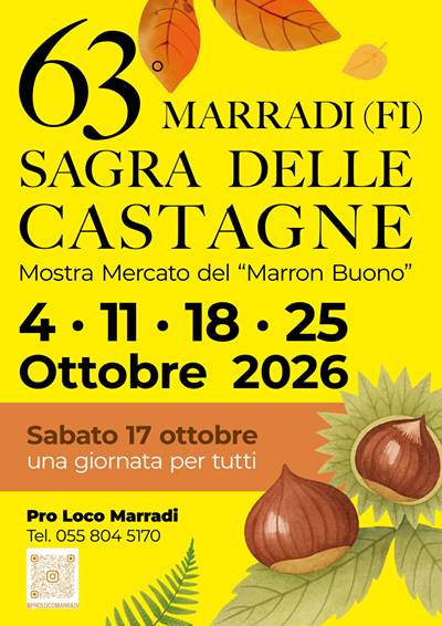 Sagra delle Castagne a Marradi 2026