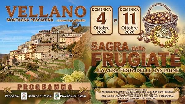 Sagra delle Frugiate a Vellano 2026 Pescia